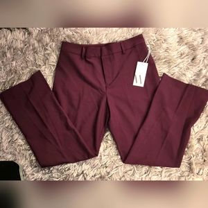 WORTHINGTON Women's Petite Formal Pants Classic Burgandy Sizw 4P